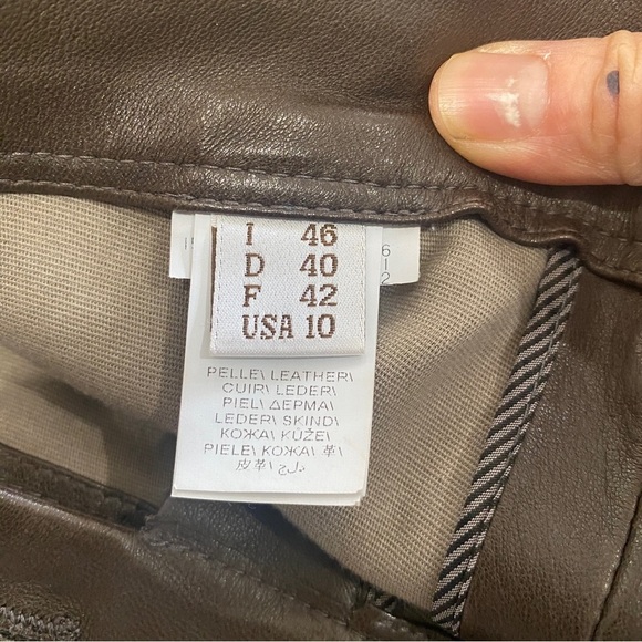 Brunello Cucinelli genuine leather pants - Picture 7 of 12